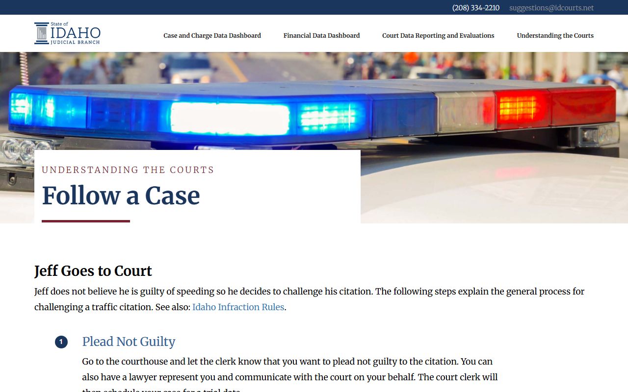 Benewah County court dockets Idaho Court Data traffic process source