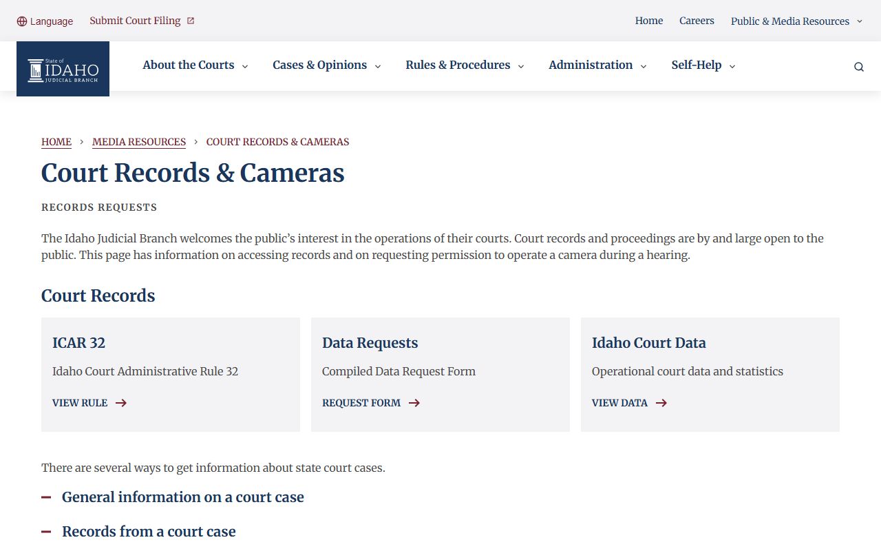 Benewah County court records Idaho Court Records and Cameras source