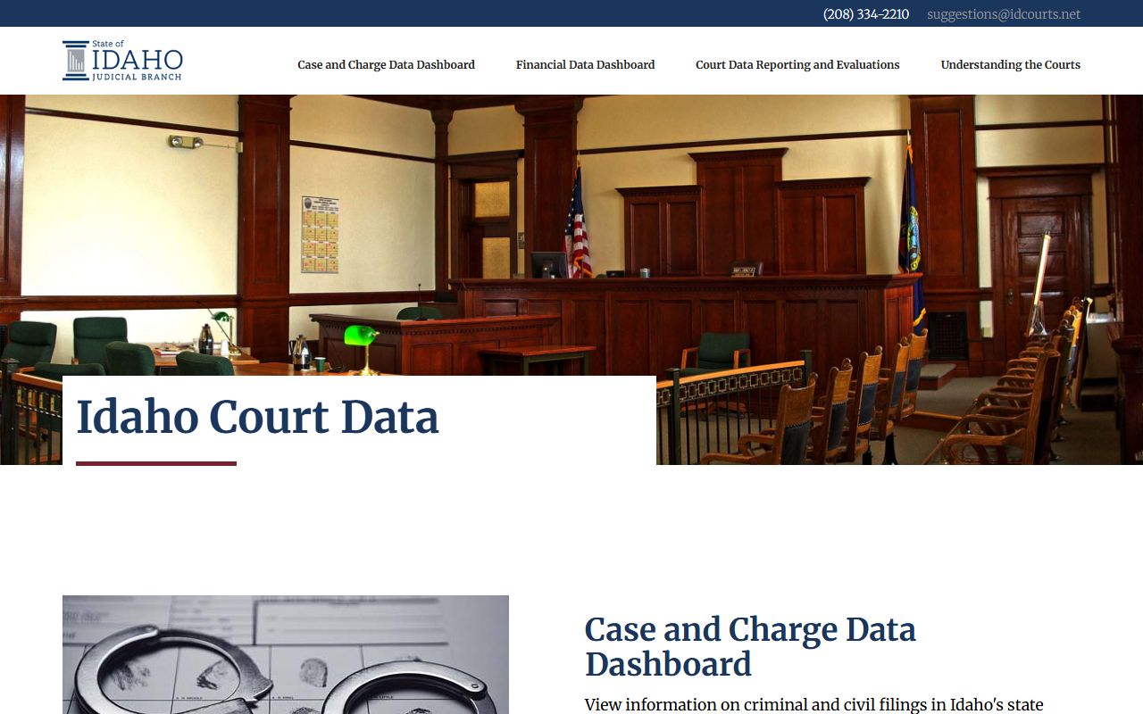 Benewah County court records Idaho Court Data dashboard